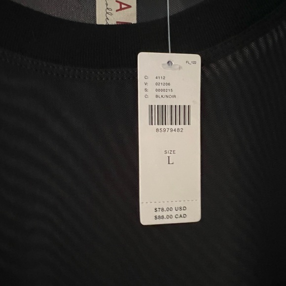 Anthropologie Black Sheer Lace Top - Picture 4 of 4